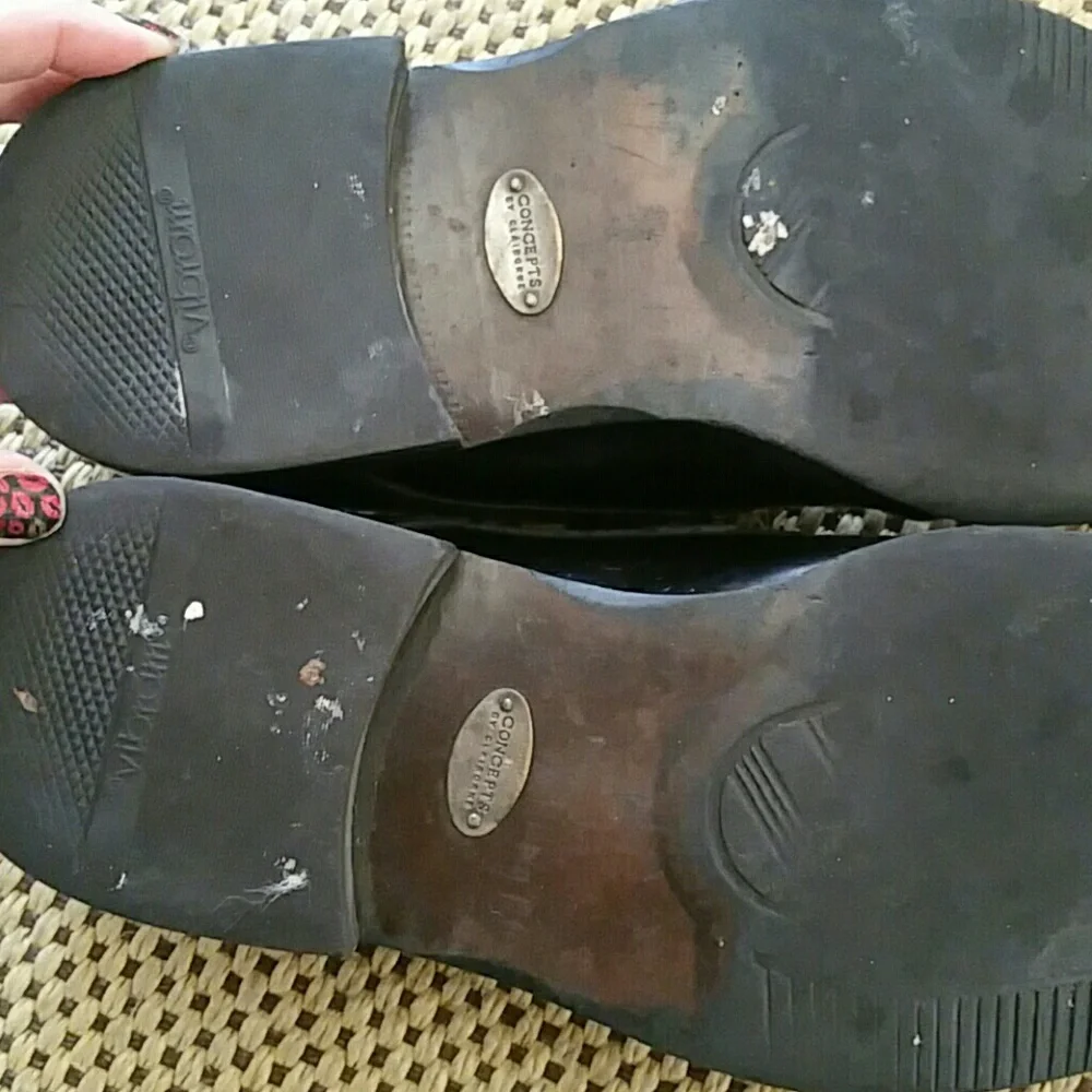 Genuine leather Men's Claiborne dress shoes *3/$30 Sale*